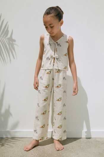 MR Brat Luna Printed Top & Trouser Co-ord Set 
