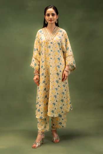 Grass & Sunshine Desert Bloom Printed Kurta & Pant Set 