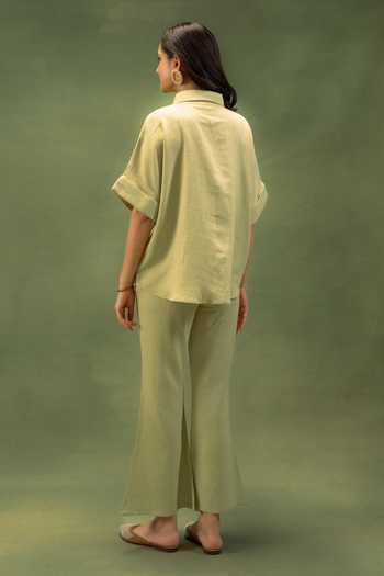 Grass & Sunshine Sage Meadow Shirt & Pant Co-ord Set 