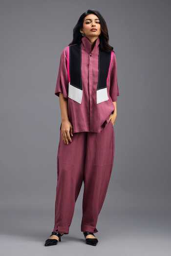Deepika Arora Linen Jacket Set 