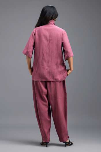 Deepika Arora Linen Jacket Set 