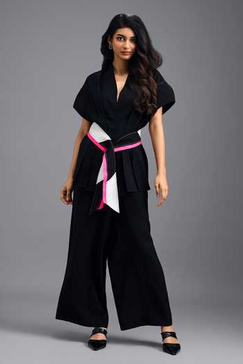 Deepika Arora Linen Top & Pant Set 