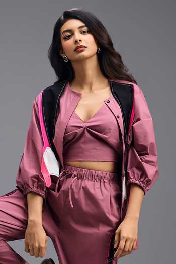 Deepika Arora Cotton Shirt & Bralette Set 
