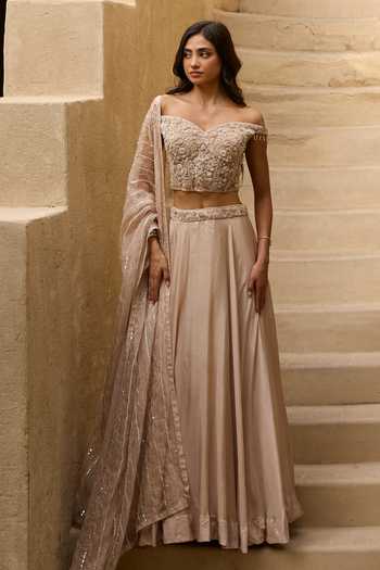 Rosé Anupama Khanna Hand Embroidered Blouse Lehenga Set 
