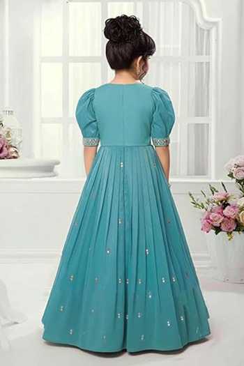 Jhambthreads Embroidered Flared Gown 