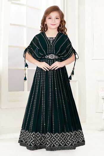 Jhambthreads Embroidered Kaftan Gown 