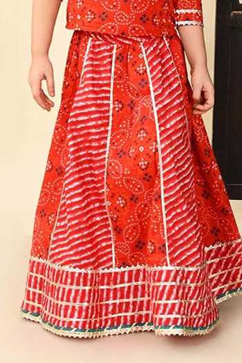 Buy Jhambthreads Orange Bandhani Pattern Top And Lehenga Set Online at Aza Fashions Buy_Jhambthreads_Orange Bandhani Pattern Top And Lehenga Set _Online_at_Aza_Fashions