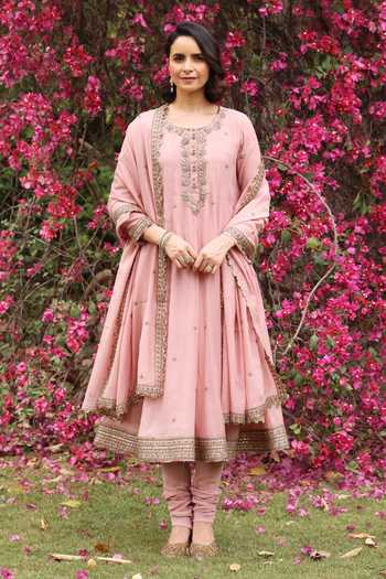 Summer By Priyanka Gupta Gul Sadaf Mul Chander Anarkali Set 