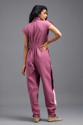 Deepika Arora Pink Panelled Jumpsuit 