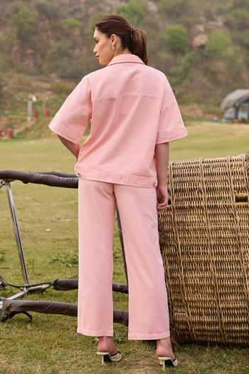 Kay Kay Rosalia Tie-up Denim Top & Pant Set 