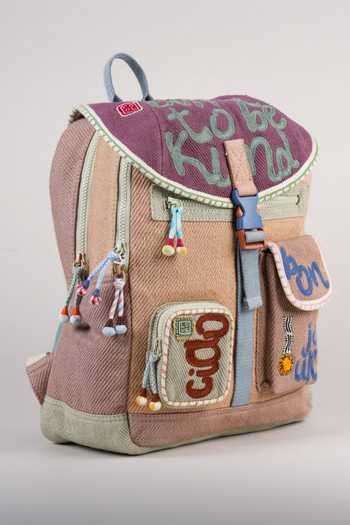 CHOOSE KIND Multi Color Chinchilla Tokyo Backpack Online at Aza Fashions CHOOSE KIND_Multi Color Chinchilla Tokyo Backpack _Online_at_Aza_Fashions