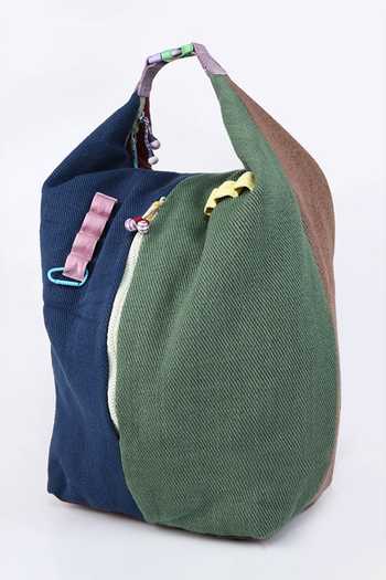 CHOOSE KIND Multi Color Quaggle Patch On Backpack at Aza Fashions CHOOSE KIND_Multi Color Quaggle Patch On Backpack _at_Aza_Fashions