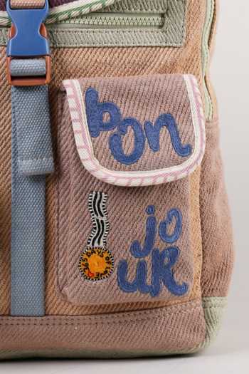 CHOOSE KIND Multi Color Chinchilla Tokyo Backpack Online at Aza Fashions CHOOSE KIND_Multi Color Chinchilla Tokyo Backpack _Online_at_Aza_Fashions