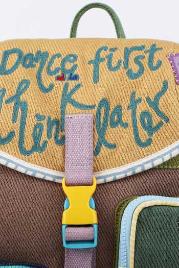 Buy CHOOSE KIND Multi Color Chinchilla Pausepop Backpack Online at Aza Fashions Buy_CHOOSE KIND_Multi Color Chinchilla Pausepop Backpack _Online_at_Aza_Fashions