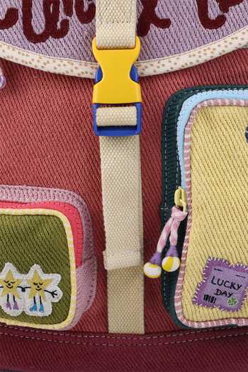 CHOOSE KIND_Multi Color Chinchilla Rhythm Riot Backpack _at_Aza_Fashions