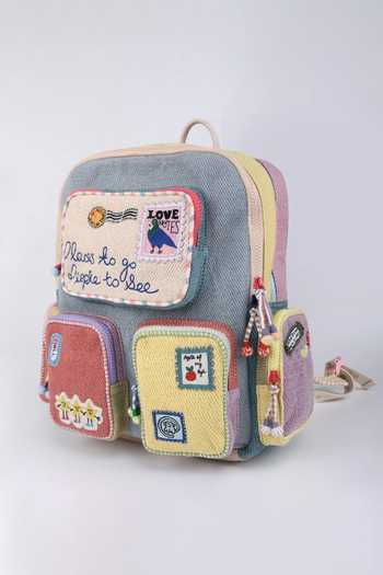CHOOSE KIND Chinchilla Pastel Postcards Backpack 