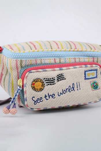 Buy_CHOOSE KIND_Multi Color Salmon Traveller Waistbag _Online_at_Aza_Fashions