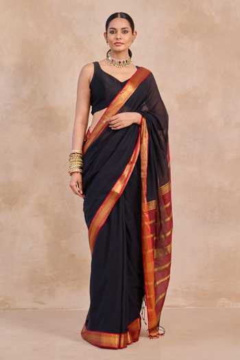 Amaara Pure Cotton Handloom Saree With Running Blouse 