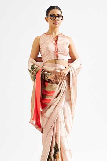 Issa Studio By Chetana & Swathi Ania Printed Saree with Blouse 