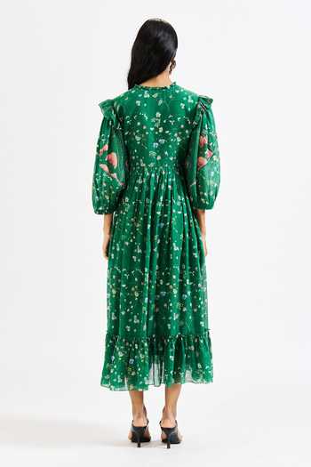 Issa Studio By Chetana & Swathi Riri Playful Floral Print Dress 