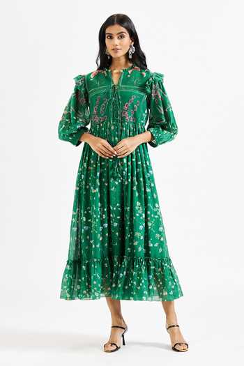 Issa Studio By Chetana & Swathi Riri Playful Floral Print Dress 