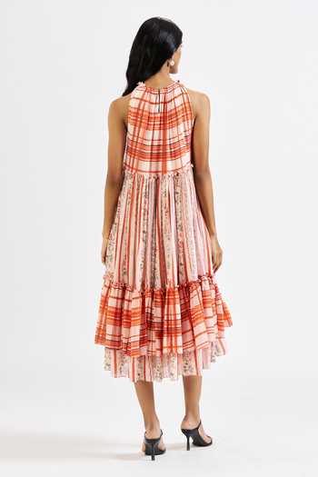 Issa Studio By Chetana & Swathi Ella Printed Flared Dress 