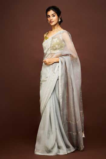Issa Studio By Chetana & Swathi Adila Saree With Embroidered Blouse 