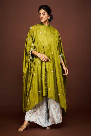 Issa Studio By Chetana & Swathi Saira Embroidered Kaftan & Palazzo Set 