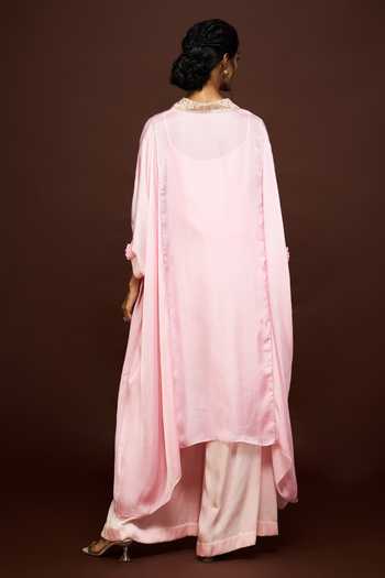 Issa Studio By Chetana & Swathi Nirva Embroidered Kaftan & Dhoti Skirt Set 