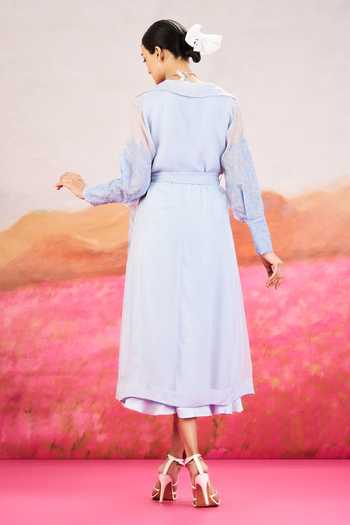Issa Studio By Chetana & Swathi Alora Embroidered Sleeve Jacket & Dress Set 
