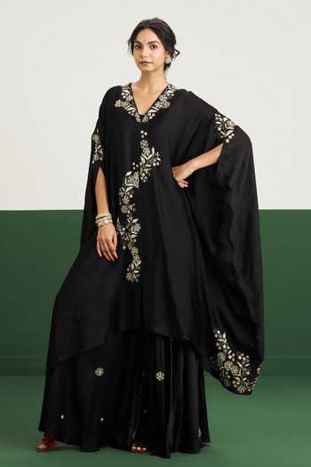 Issa Studio By Chetana & Swathi Farah Embroidered Kaftan & Pant Set 