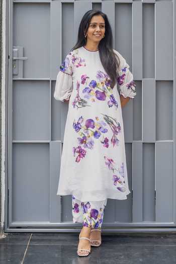 Issa Studio By Chetana & Swathi Ailey Floral Print Kurta & Pant Set 
