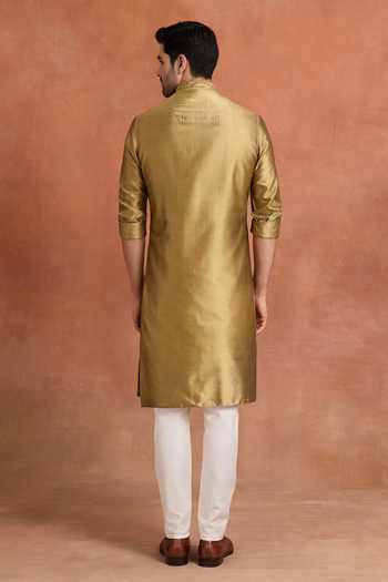 Raghavendra Rathore Jodhpur Imperial Straight Dupion Kurta 