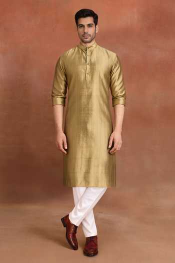Raghavendra Rathore Jodhpur Imperial Straight Dupion Kurta 