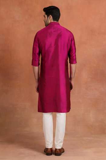 Raghavendra Rathore Jodhpur Fuchsia Luminaire Kurta 