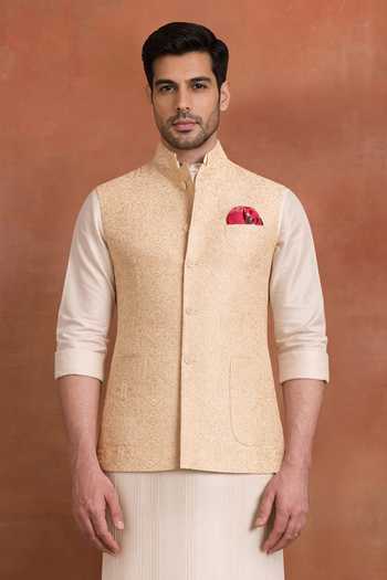 Raghavendra Rathore Jodhpur Off White Imperial Nehru Jacket 
