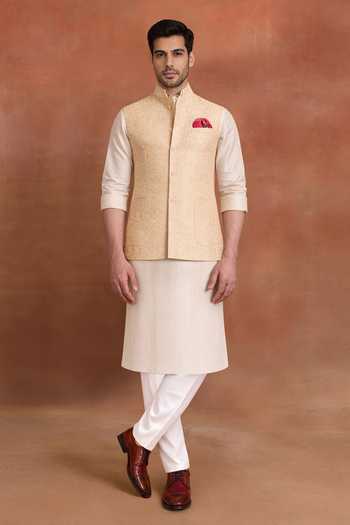 Raghavendra Rathore Jodhpur Off White Imperial Nehru Jacket 