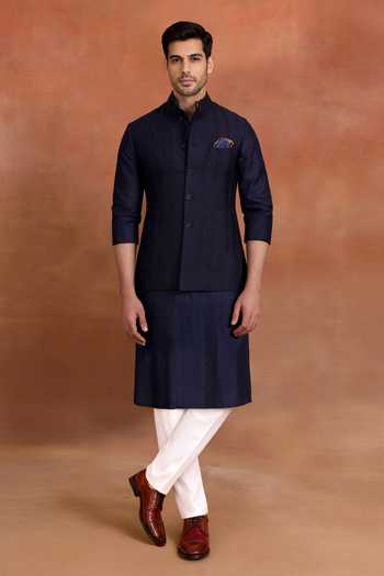 Raghavendra Rathore Jodhpur Nocturne Motif Nehru Jacket 