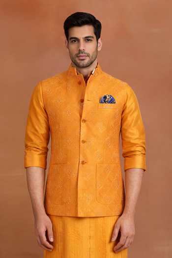 Raghavendra Rathore Jodhpur Marigold Nehru Jacket 