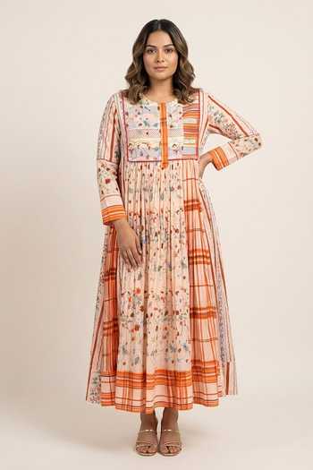 Issa Studio By Chetana & Swathi Kiara Printed Tiered Dress 