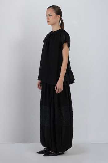 LEH STUDIOS Black Viscose, Polyester Georgette Balloon Pant Online at Aza Fashions LEH STUDIOS_Black Viscose, Polyester Georgette Balloon Pant _Online_at_Aza_Fashions