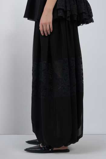 Shop LEH STUDIOS Black Viscose, Polyester Georgette Balloon Pant Online at Aza Fashions Shop_LEH STUDIOS_Black Viscose, Polyester Georgette Balloon Pant _Online_at_Aza_Fashions