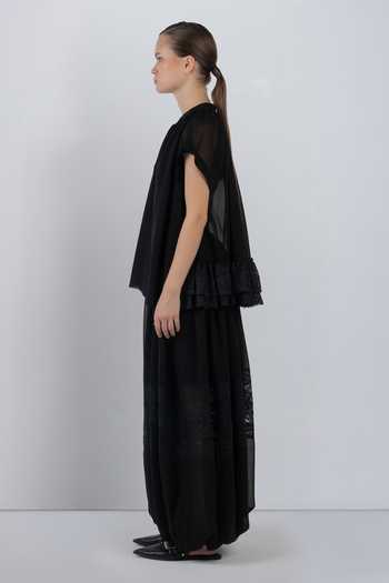 LEH STUDIOS Black Viscose, Polyester Georgette Balloon Pant at Aza Fashions LEH STUDIOS_Black Viscose, Polyester Georgette Balloon Pant _at_Aza_Fashions