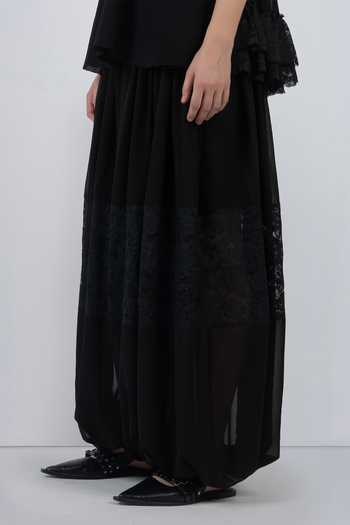 Buy LEH STUDIOS Black Viscose, Polyester Georgette Balloon Pant Buy_LEH STUDIOS_Black Viscose, Polyester Georgette Balloon Pant