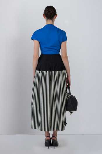 LEH STUDIOS Zelda Stripe Print Dress 