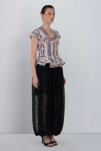 Buy LEH STUDIOS Multi Color Cotton Square Neck Sia Abstract Pattern Top Online at Aza Fashions Buy_LEH STUDIOS_Multi Color Cotton Square Neck Sia Abstract Pattern Top _Online_at_Aza_Fashions