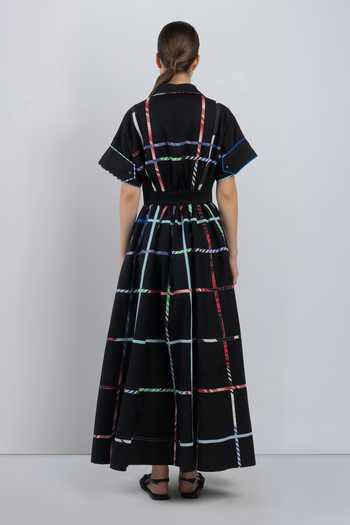 LEH STUDIOS Kletka Cotton Dress 