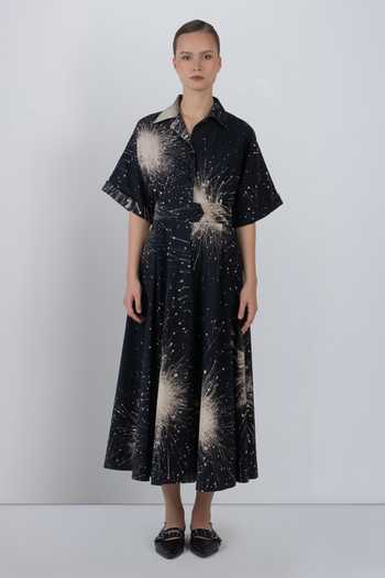 LEH STUDIOS Sun Splatter Print Dress 