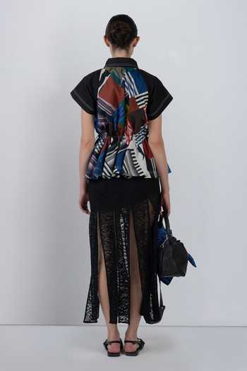 LEH STUDIOS Patchwork Parka Cotton Top 