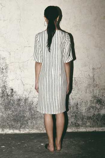 Atbw Stripe Bloom Print Dress 